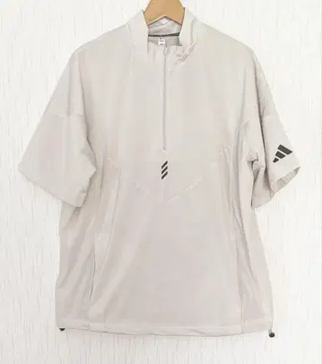 새상품 adidas 코드 카오스 하프 지퍼 반팔 윈드 알루미나