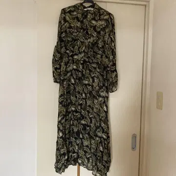 ZARA 플로럴 프린트 셔츠 원피스 XS