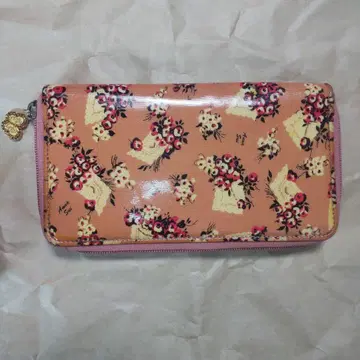 안나수이 장지갑 참 포함 15주년 레트로 핑크