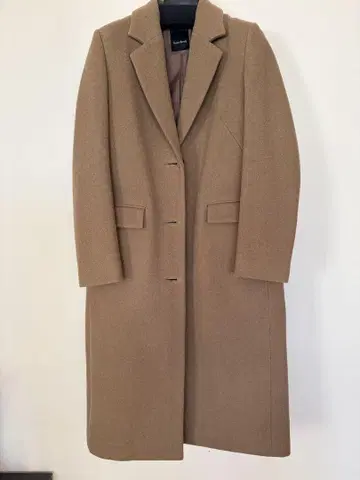 Bonnet Barrett 롱 코트 카멜 울 혼방 38