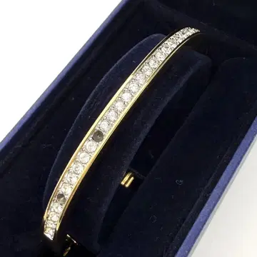 SWAROVSKI 스와로브스키 큐빅 뱅글 골드