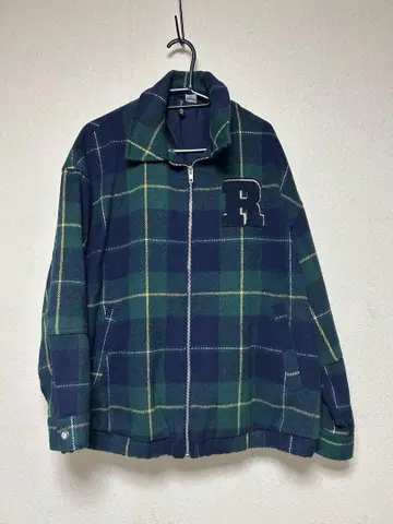 미착용 H&M DIVIDED 체크 무늬 블루종 자켓 M