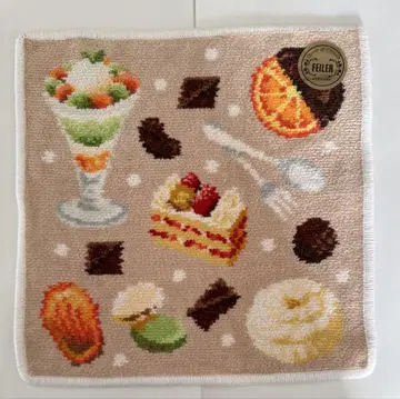 페이러 와코 손수건 WAKO sweets 화이트