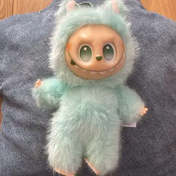 민트 그린 몬스터풍 봉제 인형 약 20cm