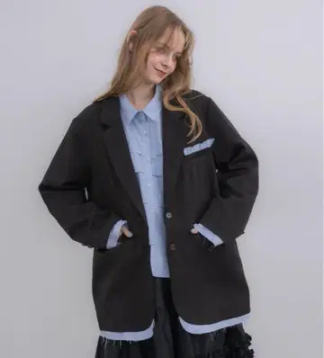 idem 이데무 오버사이즈 레이어드 자켓