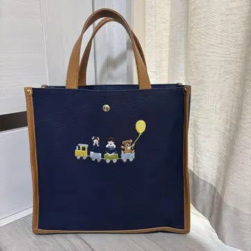 iream 아이리아무 토트백 피카부 캔버스 가죽 마더백