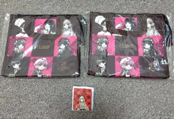 CLAMP GODIVA 콜라보 보냉백 2개 세트 스티커 포함