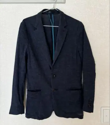 Paul Smith 다크 블루 테일러드 자켓 린넨 100%