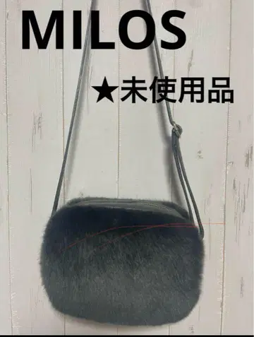 미사용품 MILOS 미로스 숄더백 다크 그레이 색상 이탈리아제