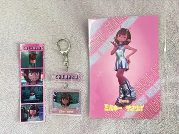 밀키웨이 치하루 프리풍 씰 연결 키링 특전