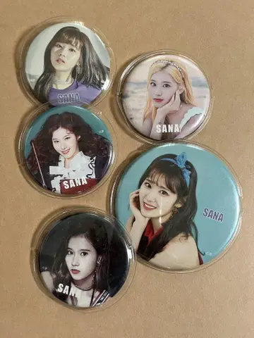 TWICE SANA 캔뱃지 5개 세트