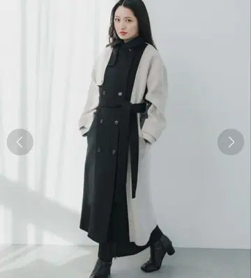 UNITED TOKYO 빅 칼라 코트