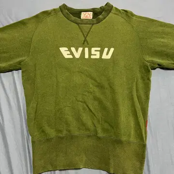 EVISU 올리브 그린 맨투맨