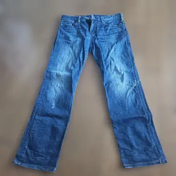 Armani Exchange 스트레이트 데님 다크 블루 W31