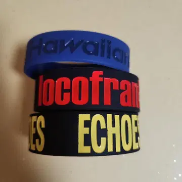 Hawaiian locofranc ECHOES 고무 밴드 3개 세트