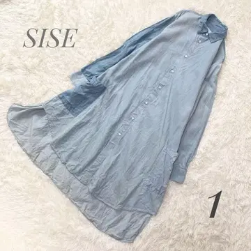 [SISE] 데님 버튼 다운 롱 셔츠 일본제 남성용 ap1439