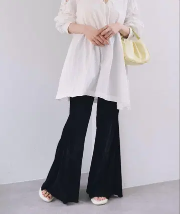 Kastane 카스타네 벨로아 튤 팬츠 블랙 0 사이즈