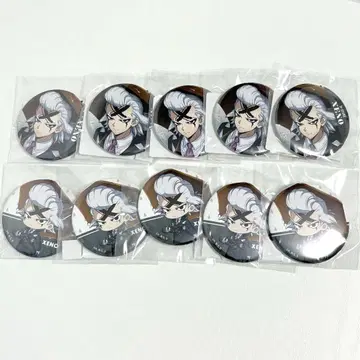 Dr.STONE DMM 스크래치 복권 레이니데이 제노 캔뱃지 10개