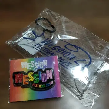 WESSION WEST. 페스티벌 굿즈 핑 배치 클리어 케이스