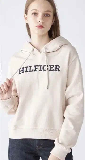 TOMMY HILFIGER 베이지색 후드티 맨투맨 트레이닝복