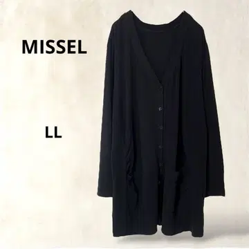 새상품급 [미제르] 긴팔 가디건 롱 기장 LL 블랙 포멀 가을/겨울