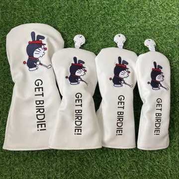 [ 새상품 ] 4세트 도라에몽 골프클럽 헤드커버 1+3+5+UT 화이트