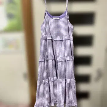 라벤더 컬러 맥시 드레스