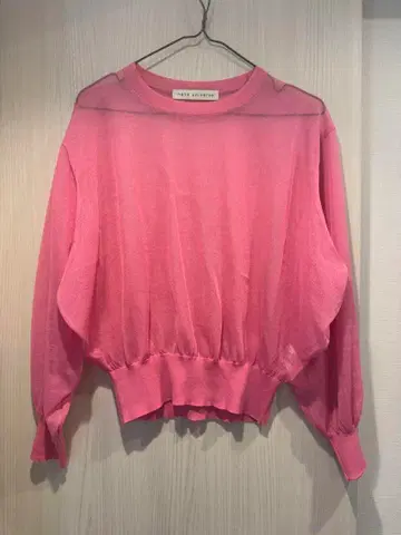 nano universe 핑크 긴팔 시스루 티셔츠 S