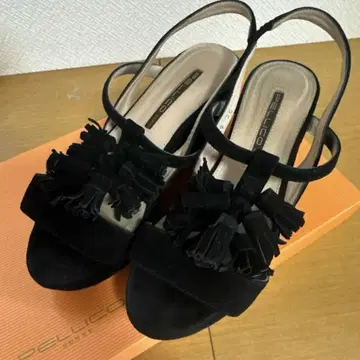 펠리코 블랙 프린지 샌들 펠리코 블랙 36
