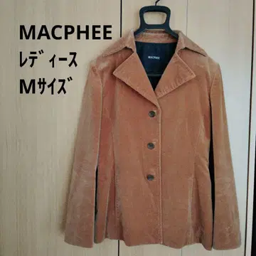 맥피 MACPHEE 테일러드 자켓 벨로아 여성용 브라운