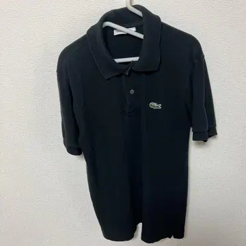 LACOSTE 블랙 피케 셔츠 사이즈 2
