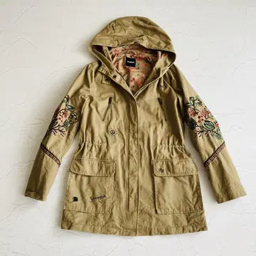 Desigual 데시구알 모즈 코트 S 자수 꽃무늬 보헤미안 자켓