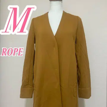 ROPE 오렌지 M 롱 코트 깔끔한 코디 오피스 캐주얼