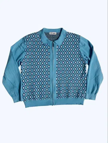 ttt _msw 23ss Diamond knit polo Blue M