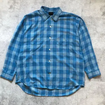 Sears 체크 무늬 긴팔 셔츠 17-XL