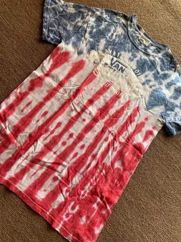 반스 아메리칸 플래그 타이다이 T셔츠 USA tie-dye
