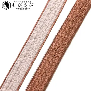 일본 정통 의상 소품 허리띠 순수 실크 평조 조 참새 갈색 C-6508