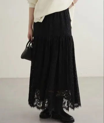 [ Loungedress ] 빈티지 스타일 레이스 스커트 미사용 새상품