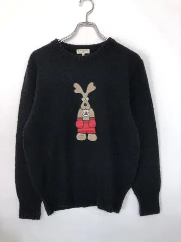 골프 레트로 M.U. SPORTS 구제 의류 복서 토끼 니트 스웨터