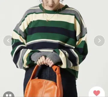 FREAK'S STORE 새상품 멀티 보더 니트 롱 슬리브 T셔츠