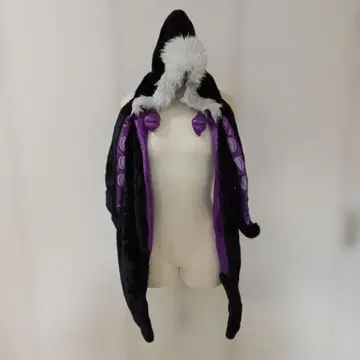 디즈니 할로윈 빌런스 우슬라 머플러 방한복 모자