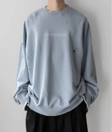 ssstein OVERSIZED REBUILDSWEAT GREY BLUE