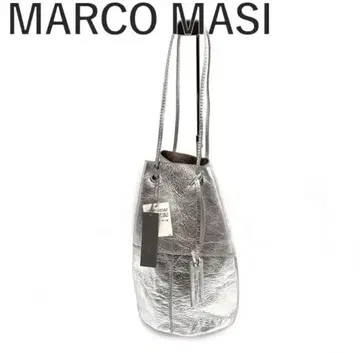 마르코 마시 MARCO MASI 핸드백 메탈릭 소가죽 실버
