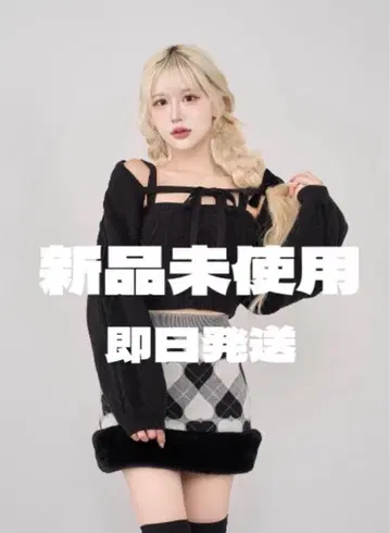 Darich 새상품 케이블 숏 니트 앙상블 [ F ]