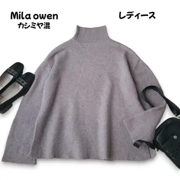 Mila owen 울 캐시미어 터틀넥 스웨터 M~L 새상품급