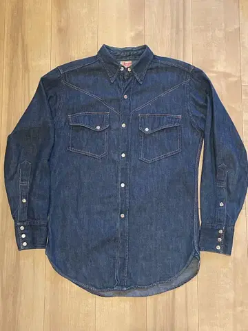 50s 빈티지 데님 웨스턴 셔츠 vintage 스토어 브랜드