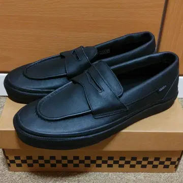 반스 로퍼 가죽 블랙 V196CF 26.5cm