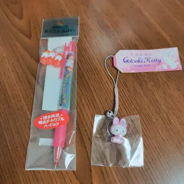 헬로 키티 하카타 홋카이도 한정 키티 명란 볼펜 키링