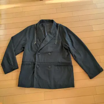 더블 브레스트 블랙 자켓