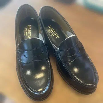 HARUTA 블랙 로퍼 4514EE 25